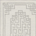 Rugs Grey Rug - 39" X 63" X 0.'5" Ivory Grey Wool Rug HomeRoots