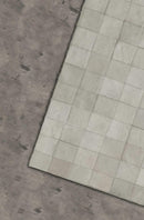 Rugs Grey Rug - 60" x 96" Gray, 4" Square Patches, Cowhide - Area Rug HomeRoots