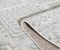 Rugs Grey Rug - 63" X 87" X 0.'5" Ivory/Grey Polypropylene Rug HomeRoots