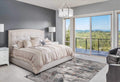 Rugs Grey Rug - 63" X 91" X 0.'25" Grey/Teal Polypropylene & Polyester Rug HomeRoots
