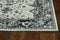 Rugs Grey Rug - 63" X 91" X 0.'25" Ivory/Grey Polyester Rug HomeRoots