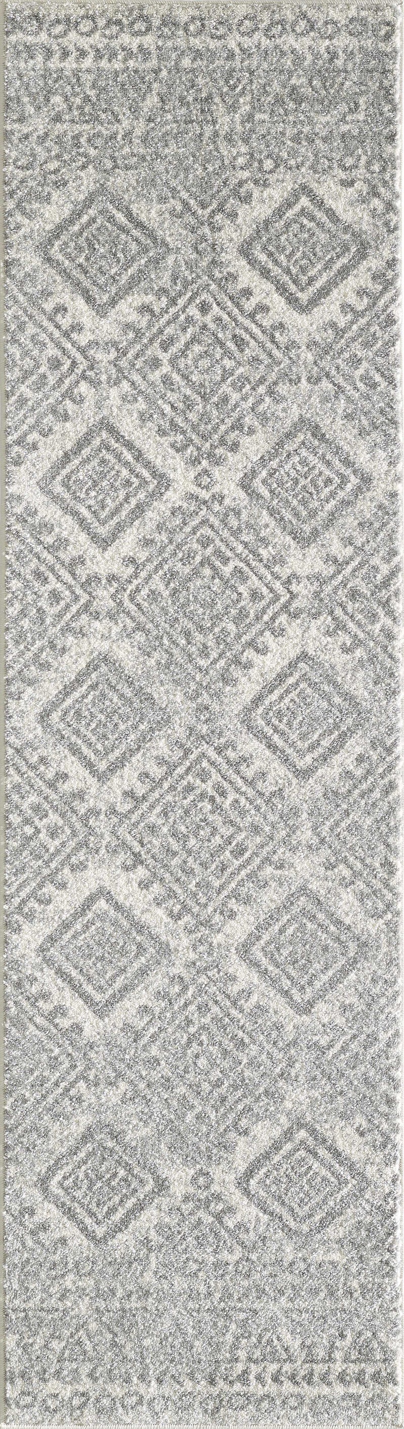 Rugs Grey Rug - 81" X 144" X 0.'5" Ivory/Grey Polypropylene Rug HomeRoots