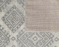 Rugs Grey Rug - 94" X 123" X 0.'5" Ivory/Grey Polypropylene Rug HomeRoots