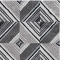 Rugs Grey Rug - 94" X 130" X 0.'75" Grey/Mocha Polyester Rug HomeRoots