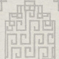 Rugs Grey Rug - 96" X 120" X 0.'5" Ivory Grey Wool Rug HomeRoots