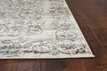 Rugs Grey Shaggy Rug - 114" X 156" X 0.'25" Ivory/Grey Polypropylene / Viscose Rug HomeRoots