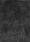 Rugs Grey Shaggy Rug - 31" x 37" x 2.7" Dark Grey Polyester Mat Rug HomeRoots