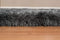 Rugs Grey Shaggy Rug - 31" x 37" x 2.7" Dark Grey Polyester Mat Rug HomeRoots