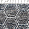 Rugs Grey Shaggy Rug - 94" X 126" X 1" Grey/Teal Polyester Rug HomeRoots