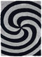 Rugs Hallway Rug 63" x 86" x 1.2" Grey Polyester Area Rug 9227 HomeRoots