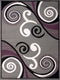 Rugs Hallway Rug - 94" x 126" x 0.31" Grey Polypropylene Oversize Rug HomeRoots