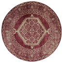 Rugs Hallway Rug - 94" x 94" x 0.37" Brick Olefin Frieze Round Rug HomeRoots