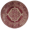 Rugs Hallway Rug - 94" x 94" x 0.37" Brick Olefin Frieze Round Rug HomeRoots