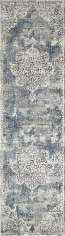 Rugs Hallway Runner Rug - 2'2" x 7'6" Runner Polyester Ivory Area Rug HomeRoots