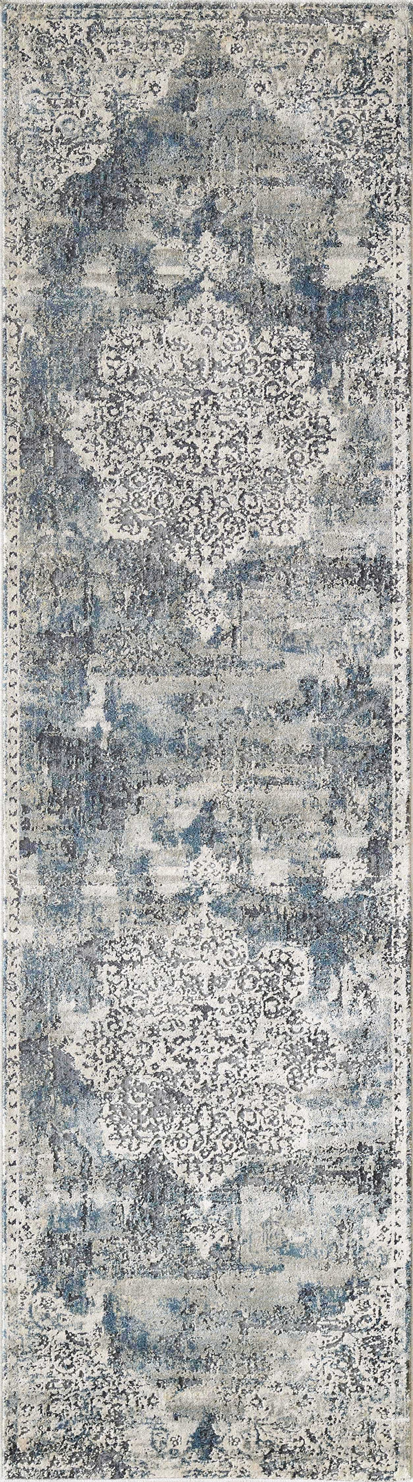 Rugs Hallway Runner Rug - 2'2" x 7'6" Runner Polyester Ivory Area Rug HomeRoots