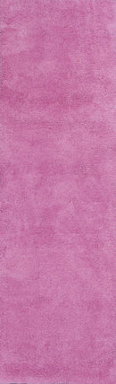 Rugs Hallway Runner Rug - 2'3" x 7'6" Runner Polyester Hot Pink Area Rug HomeRoots