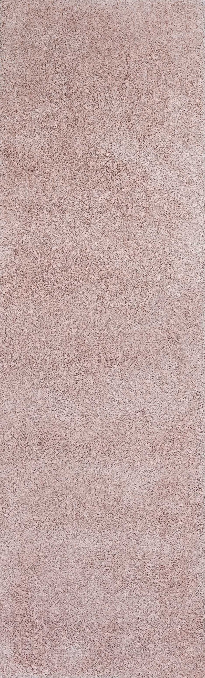 Rugs Hallway Runner Rug - 2'3" x 7'6" Runner Polyester Rose Pink Area Rug HomeRoots