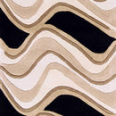 Rugs Hallway Runner Rug - 2'3" x 7'6" Runner Wool Black/Beige Area Rug HomeRoots
