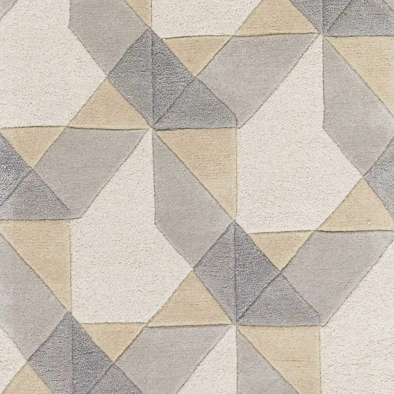 Rugs Hallway Runner Rug - 2'3" x 7'6" Runner Wool Ivory/Grey Area Rug HomeRoots