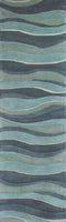 Rugs Hallway Runner Rug - 2'3" x 7'6" Runner Wool Ocean Area Rug HomeRoots