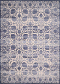 Rugs Hallway Runner Rug - 22" x 86" x 0.31" Blueberry Polyester /Olefin Runner Rug HomeRoots