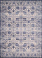 Rugs Hallway Runner Rug - 22" x 86" x 0.31" Blueberry Polyester /Olefin Runner Rug HomeRoots