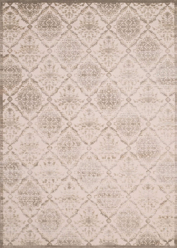 Rugs Hallway Runner Rug - 22" x 86" x 0.31" Dark Taupe Polyester /Olefin Runner Rug HomeRoots