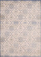 Rugs Hallway Runner Rug 22" x 86" x 0.31" Light Blue Polyester /Olefin Runner Rug 8687 HomeRoots