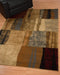 Rugs Hallway Runner Rug - 22" x 86" x 0.4" Brown Polypropylene Runner Rug HomeRoots