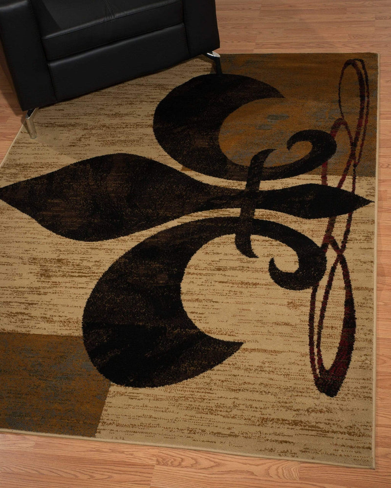 Rugs Hallway Runner Rug - 22" x 86" x 0.4" Cream Polypropylene Runner Rug HomeRoots