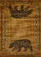Rugs Hallway Runner Rug - 22" x 86" x 0.4" Gold Polypropylene Runner Rug HomeRoots