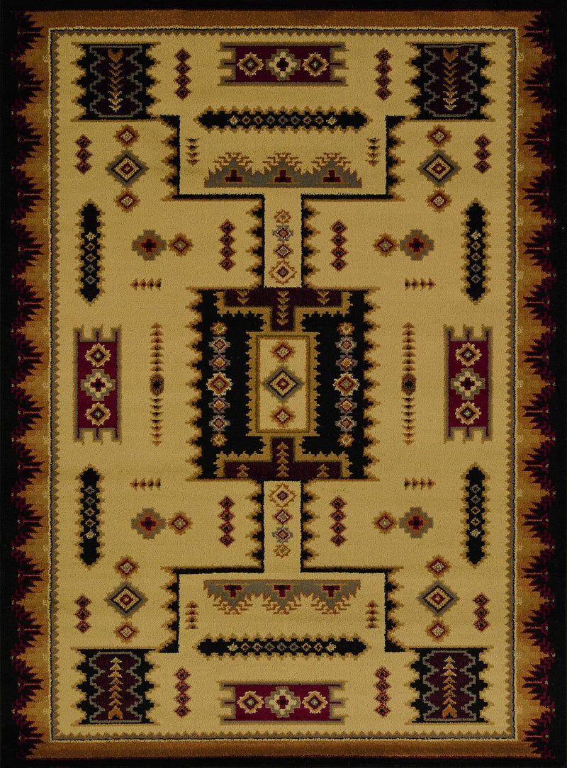Rugs Hallway Runner Rug - 22" x 86" x 0.4" Ivory Polypropylene Runner Rug HomeRoots