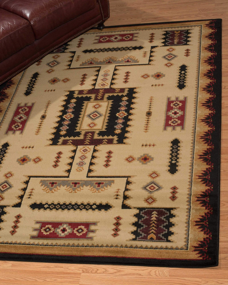Rugs Hallway Runner Rug - 22" x 86" x 0.4" Ivory Polypropylene Runner Rug HomeRoots