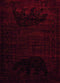 Rugs Hallway Runner Rug - 22" x 86" x 0.4" Red Polypropylene Runner Rug HomeRoots