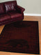 Rugs Hallway Runner Rug - 22" x 86" x 0.4" Red Polypropylene Runner Rug HomeRoots