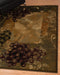 Rugs Hallway Runner Rug - 22" x 86" x 0.4" Vineyard Green Polypropylene Runner Rug HomeRoots
