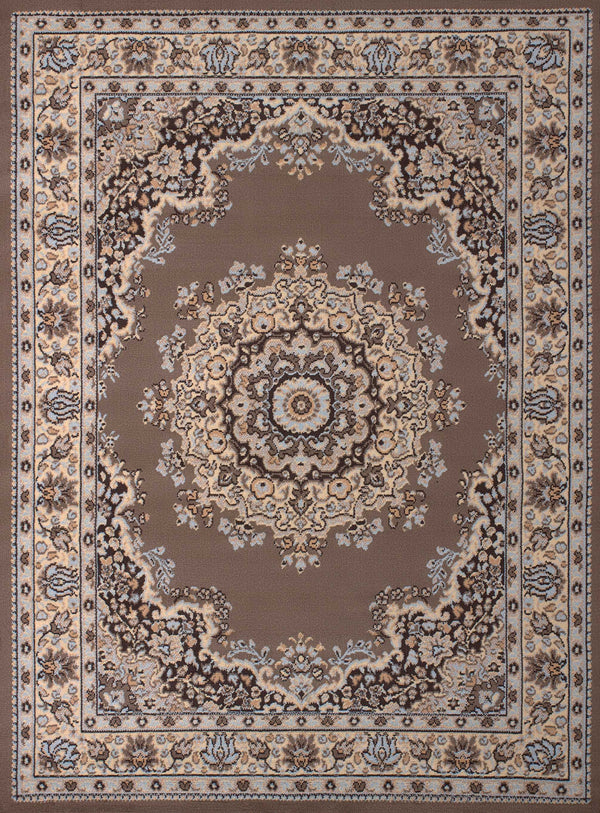 Rugs Hallway Runner Rug - 27" x 86" x 0.31" Ash Beige Polypropylene Runner Rug HomeRoots