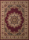 Rugs Hallway Runner Rug - 27" x 86" x 0.31" Burgundy Polypropylene Runner Rug HomeRoots