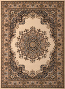 Rugs Hallway Runner Rug - 27" x 86" x 0.31" Ivory Polypropylene Runner Rug HomeRoots