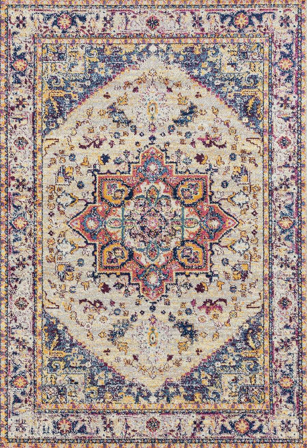 Rugs Hallway Runner Rug 31" x 86" x 0.35" Cream Olefin/Frieze Runner Rug 6466 HomeRoots