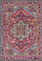 Rugs Hallway Runner Rug - 31" x 86" x 0.35" Magenta Olefin/Frieze Runner Rug HomeRoots