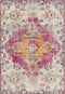 Rugs Hallway Runner Rug - 31" x 86" x 0.35" Olefin/Frieze Magenta Runner Rug HomeRoots