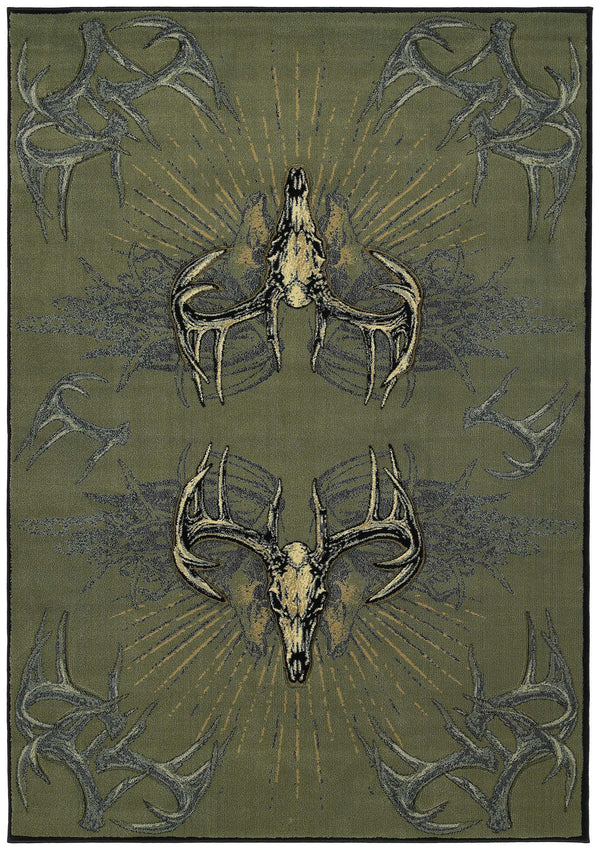 Rugs Home Decorators Collection Rugs 22" x 32" x 0.47" Smoke Blue Polypropylene Accent Rug 8911 HomeRoots
