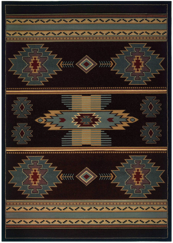 Rugs Home Decorators Collection Rugs 22" x 32" x 0.47" Smoke Blue Polypropylene Accent Rug 8946 HomeRoots