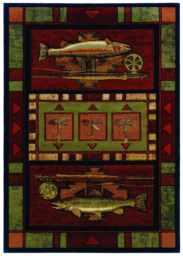 Rugs Home Decorators Collection Rugs 22" x 32" x 0.47" Terracotta Polypropylene Accent Rug 9056 HomeRoots