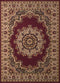 Rugs Home Decorators Collection Rugs - 33" x 39" x 0.31" Burgundy Polypropylene Accent Rug HomeRoots