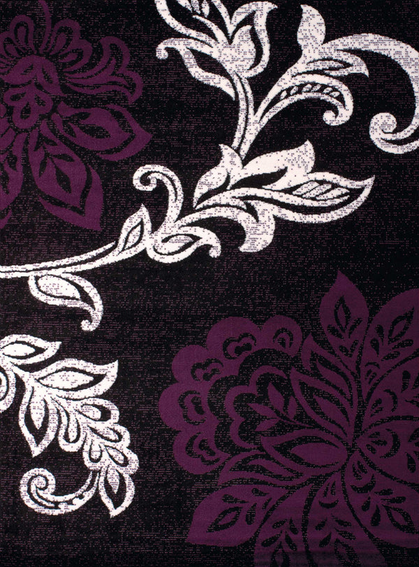 Rugs Home Decorators Collection Rugs 33" x 39" x 0.31" Plum Polypropylene Accent Rug 8866 HomeRoots