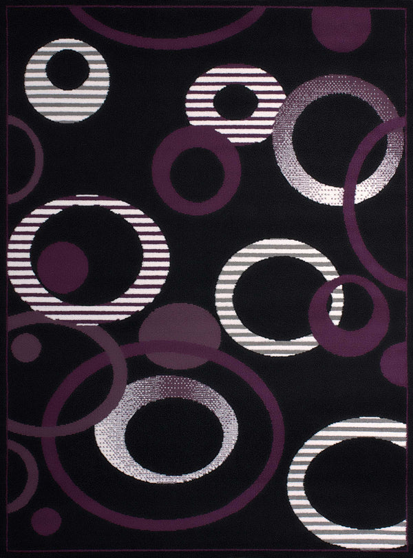 Rugs Home Decorators Collection Rugs - 33" x 39" x 0.31" Plum Polypropylene Accent Rug HomeRoots
