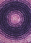 Rugs Incredible Rugs and Decor - 22" x 26" x 1.2" Violet Polyester Accent Rug HomeRoots