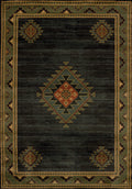 Rugs Incredible Rugs and Decor 22" x 36" x 0.45" Hunter Polypropylene Accent Rug 9362 HomeRoots